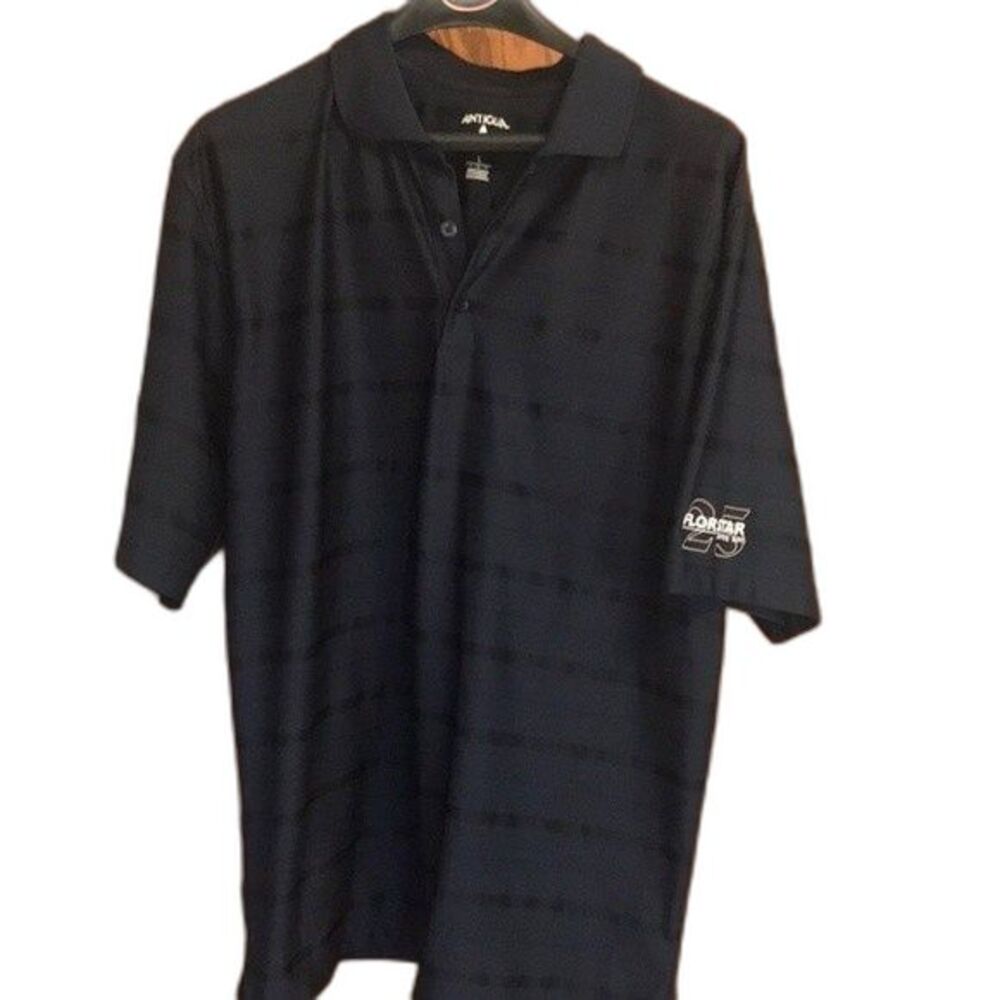Polo Golf Shirt Mens Antigua size large Short Sleeve